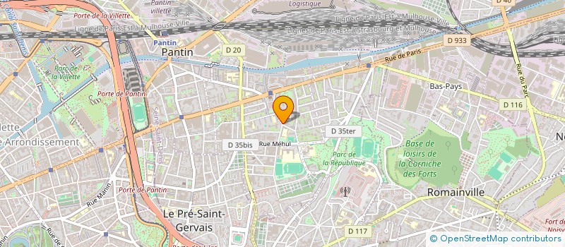 localisation de l'entreprise MICRO PLUS à PANTIN