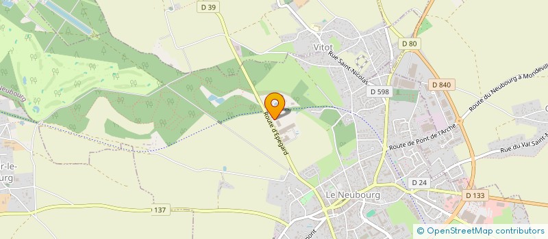 localisation de l'entreprise MICRO RECTIF  LE NEUBOURG