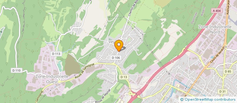 localisation de l'entreprise MICRO-REFLEX à OYONNAX