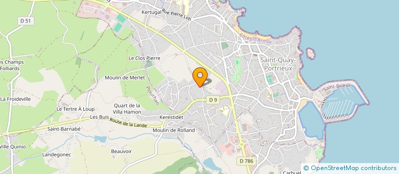 localisation de l'entreprise MICRO-RESEAUX à SAINT-QUAY-PORTRIEUX