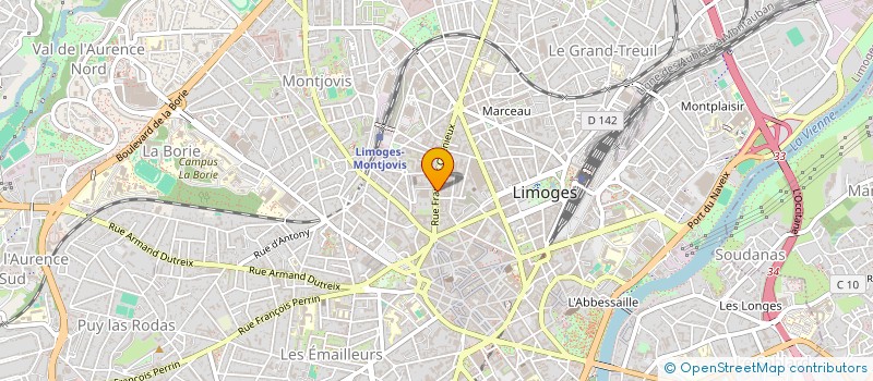 localisation de l'entreprise MICRO REZO à LIMOGES