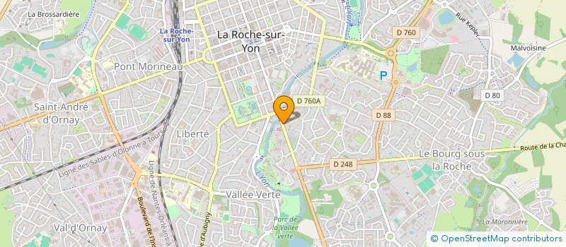 localisation de l'entreprise MICRO SERVICES 85 à LA ROCHE-SUR-YON