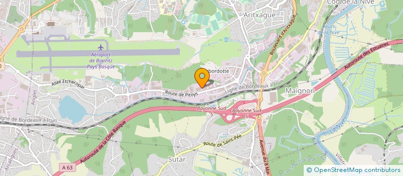 localisation de l'entreprise MICRO SOLUTION à ANGLET