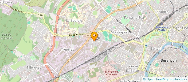 localisation de l'entreprise MICRO SURFACE à BESANCON