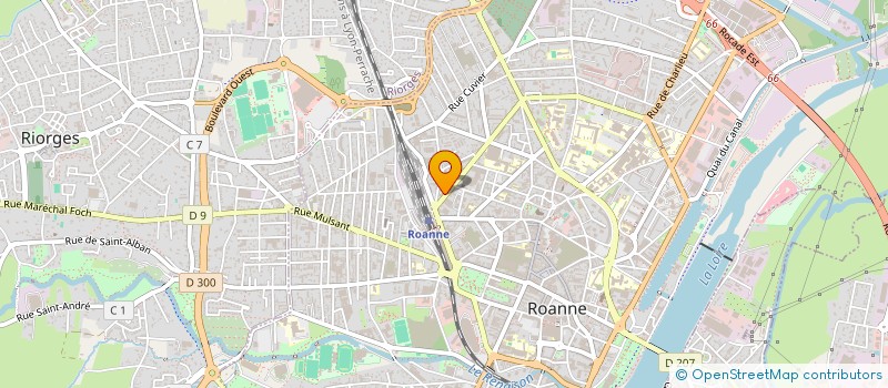 localisation de l'entreprise MICRO SYSTEME LIMOUSIN à ROANNE