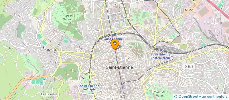 localisation de l'entreprise MICRO TEAM SARL à SAINT-ETIENNE