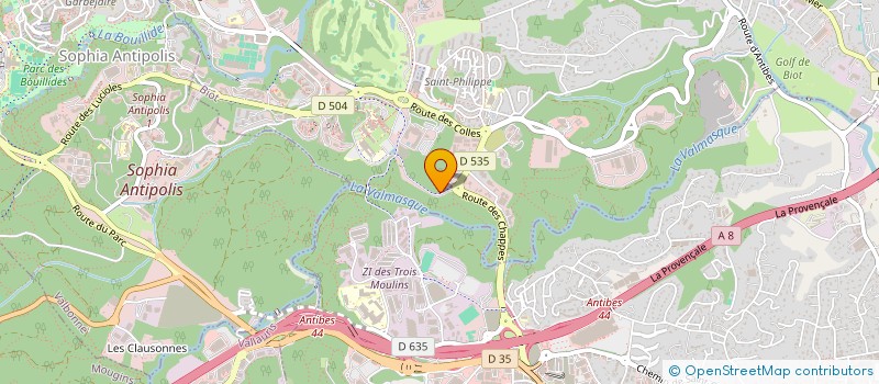 localisation de l'entreprise MICROARRAY  BIOT