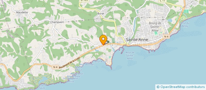 localisation de l'entreprise MICROB à SAINTE-ANNE