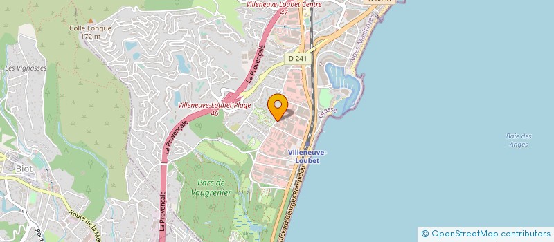 localisation de l'entreprise MICROBIOLOGIE TESTS SERVICES à VILLENEUVE-LOUBET