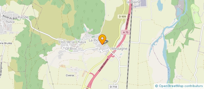 localisation de l'entreprise MICROBRASSERIE BALM  LE BROC