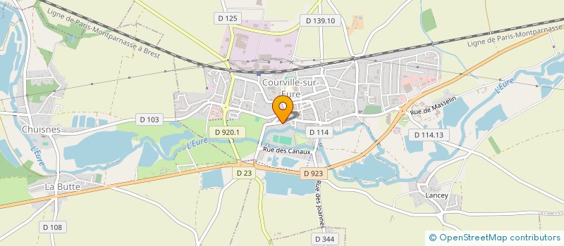 localisation de l'entreprise MICROBRASSERIE BEAUCE & PERCHE à COURVILLE-SUR-EURE