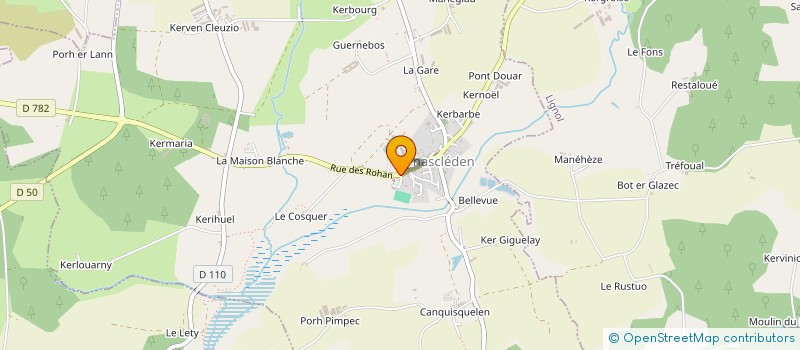 localisation de l'entreprise MICROBRASSERIE L'ESK'ALE  KERNASCLEDEN