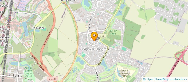 localisation de l'entreprise MICROBRASSERIE SECOND DEGRE à MAGNY-LE-HONGRE