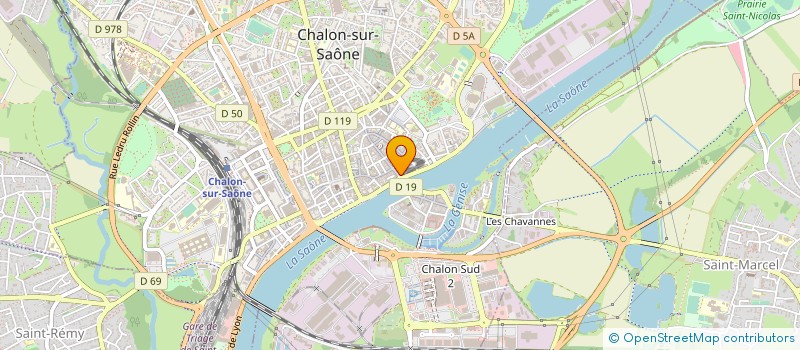 localisation de l'entreprise MICROCAL à CHALON-SUR-SAONE