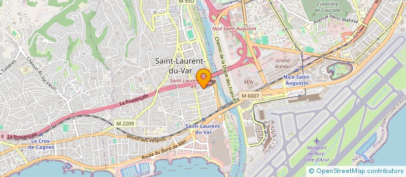 localisation de l'entreprise MICROCAM 06 à SAINT-LAURENT-DU-VAR