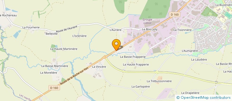 localisation de l'entreprise MICROCAR à LES HERBIERS