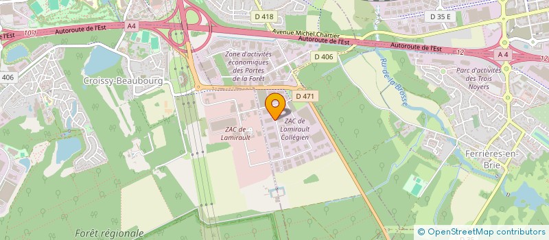 localisation de l'entreprise MICROCERTEC HOLDING à COLLEGIEN