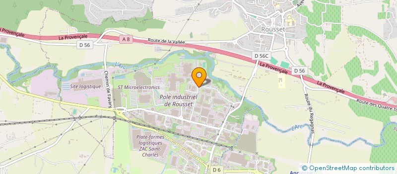 localisation de l'entreprise MICROCHIP TECHNOLOGY ROUSSET  ROUSSET