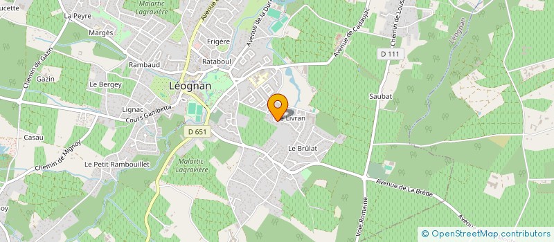 localisation de l'entreprise MICROCLUB 33 à LEOGNAN