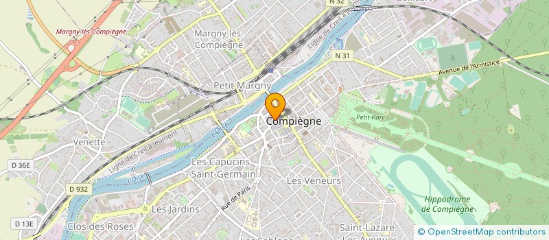 localisation de l'entreprise MICROCOM  COMPIEGNE