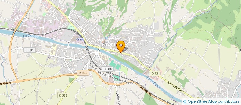 localisation de l'entreprise MICROCONTACT  CREST