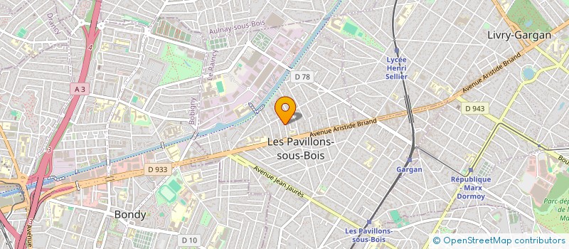 localisation de l'entreprise MICROCOSM  LES PAVILLONS-SOUS-BOIS