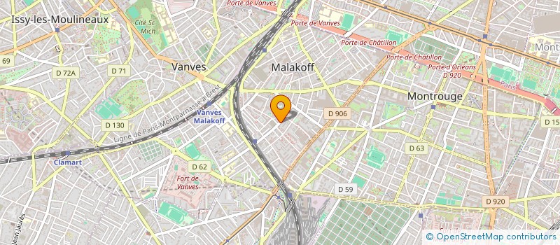 localisation de l'entreprise MICROCOSMOS  MALAKOFF