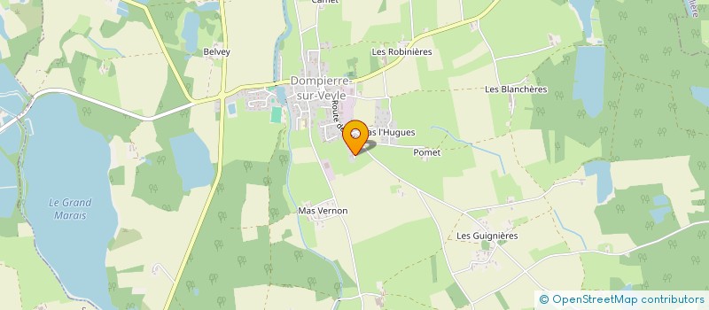 localisation de l'entreprise MICROCRECHE ET CIE  DOMPIERRE-SUR-VEYLE