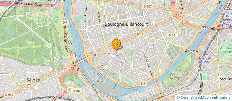 localisation de l'entreprise MICRODIS ILE DE FRANCE  BOULOGNE-BILLANCOURT