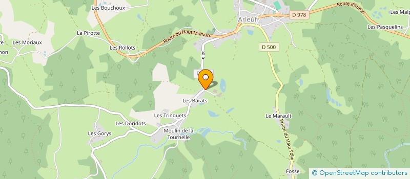 localisation de l'entreprise MICROFERMES DU MORVAN à ARLEUF