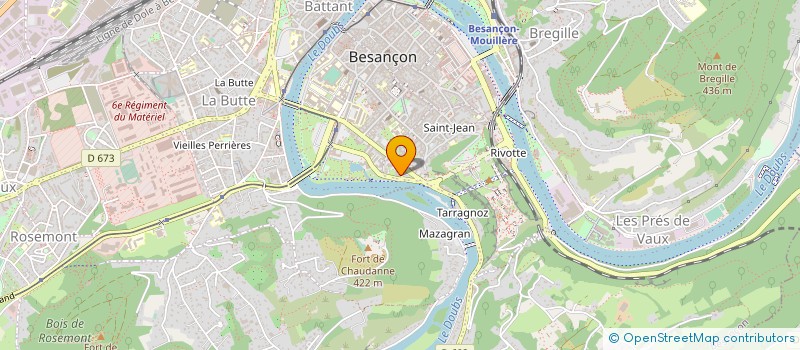 localisation de l'entreprise MICROFI à BESANCON