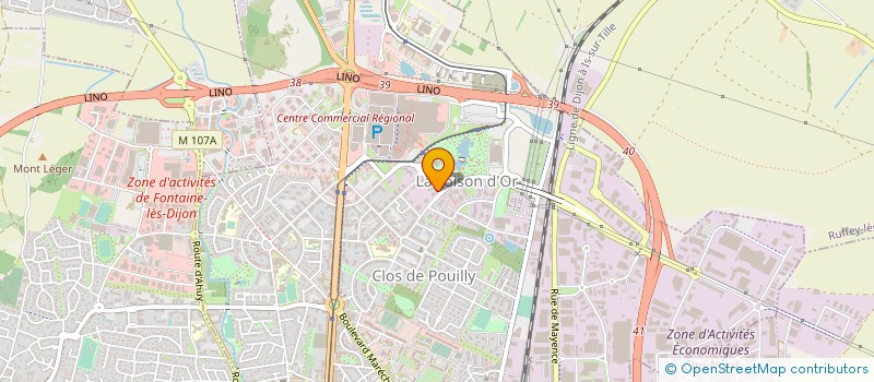 localisation de l'entreprise MICROFLEX FRANCE à DIJON