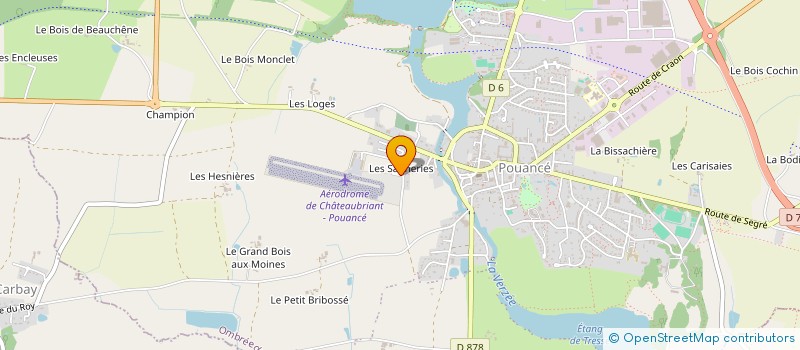 localisation de l'entreprise MICROLIGHTS FRANCE à OMBREE D'ANJOU
