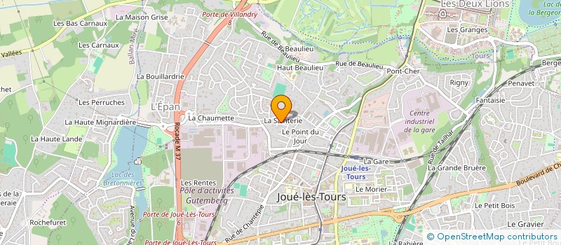 localisation de l'entreprise MICROLOG à JOUE-LES-TOURS