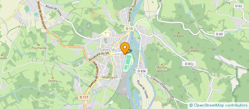 localisation de l'entreprise MICROLUMEN  MAZERES-SUR-SALAT