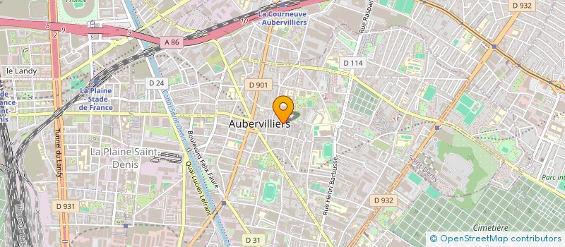 localisation de l'entreprise MICROMA à AUBERVILLIERS