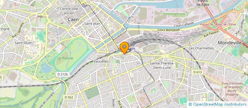 localisation de l'entreprise MICROMEGA à CAEN