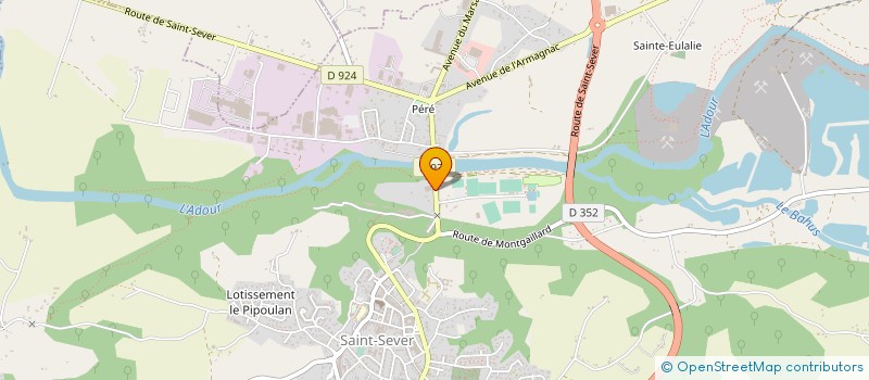 localisation de l'entreprise MICROMEGAS MICROBRASSERIE  SAINT-SEVER