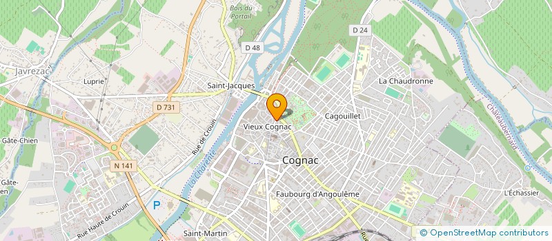 localisation de l'entreprise MICROPGM à COGNAC