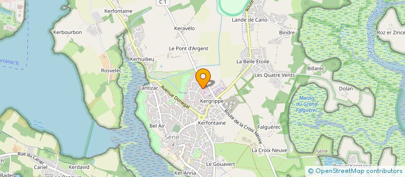 localisation de l'entreprise MICROPIERRE BRETAGNE SA à SENE