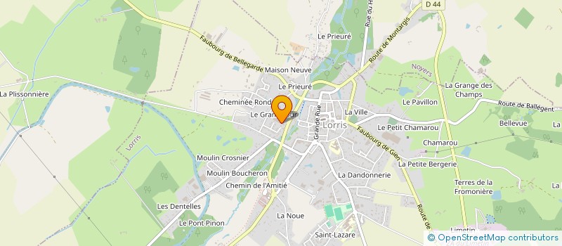 localisation de l'entreprise MICROPLAST 45 à LORRIS
