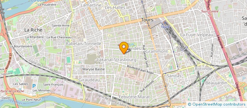 localisation de l'entreprise MICROPUB à TOURS