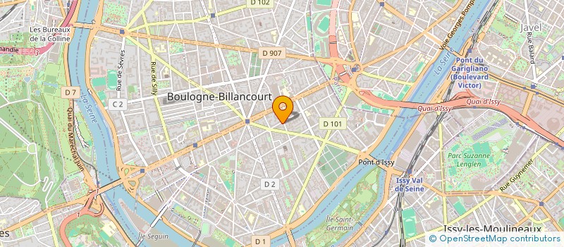 localisation de l'entreprise MICROS POUR TOUS à BOULOGNE-BILLANCOURT