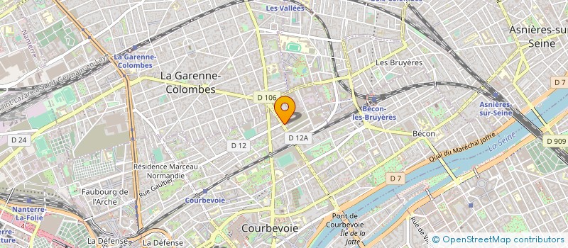 localisation de l'entreprise MICROSCIENCE INTERNATIONAL FRANCE à COURBEVOIE