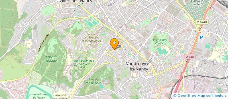 localisation de l'entreprise MICROSELF à VANDŒUVRE-LES-NANCY