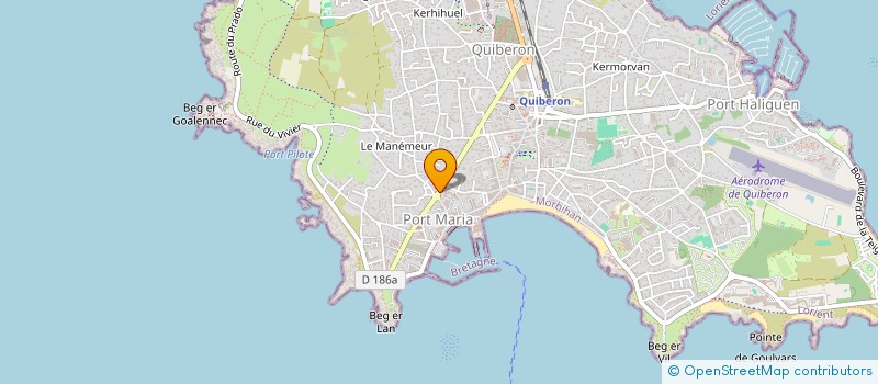 localisation de l'entreprise MICROSERV à QUIBERON