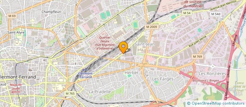 localisation de l'entreprise MICROSHERLOCK à CLERMONT-FERRAND
