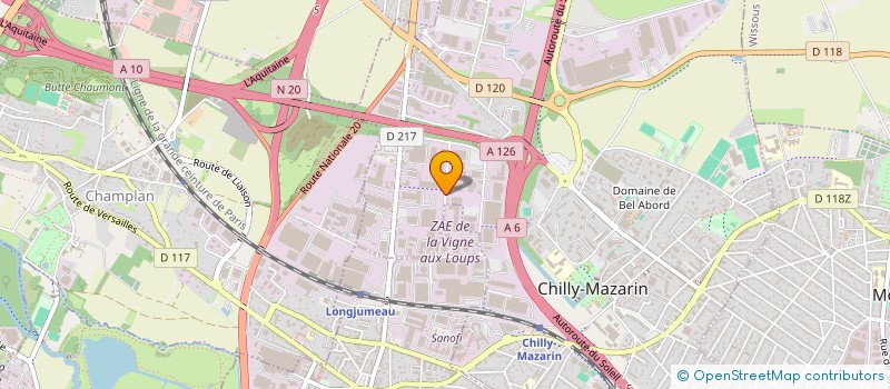 localisation de l'entreprise MICROSOL à CHILLY-MAZARIN