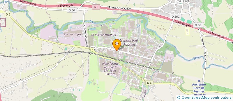 localisation de l'entreprise MICROSOLVE à ROUSSET