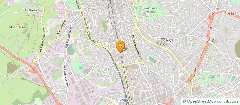 localisation de l'entreprise MICROSPOT INFORMATIQUE  SAINT-ETIENNE